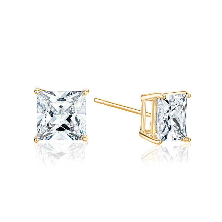 The 4MM Princess Solitaire Studs