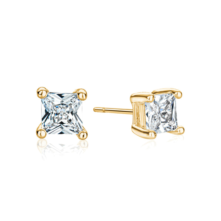 The 2MM Princess Solitaire Studs