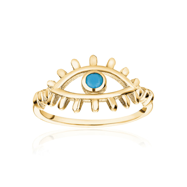 The Turquoise Evil Eye Ring